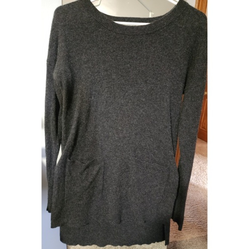 Womens Long Sleeve  Charcoal‎ Madewell 100% Cashmere Sweater Size Small